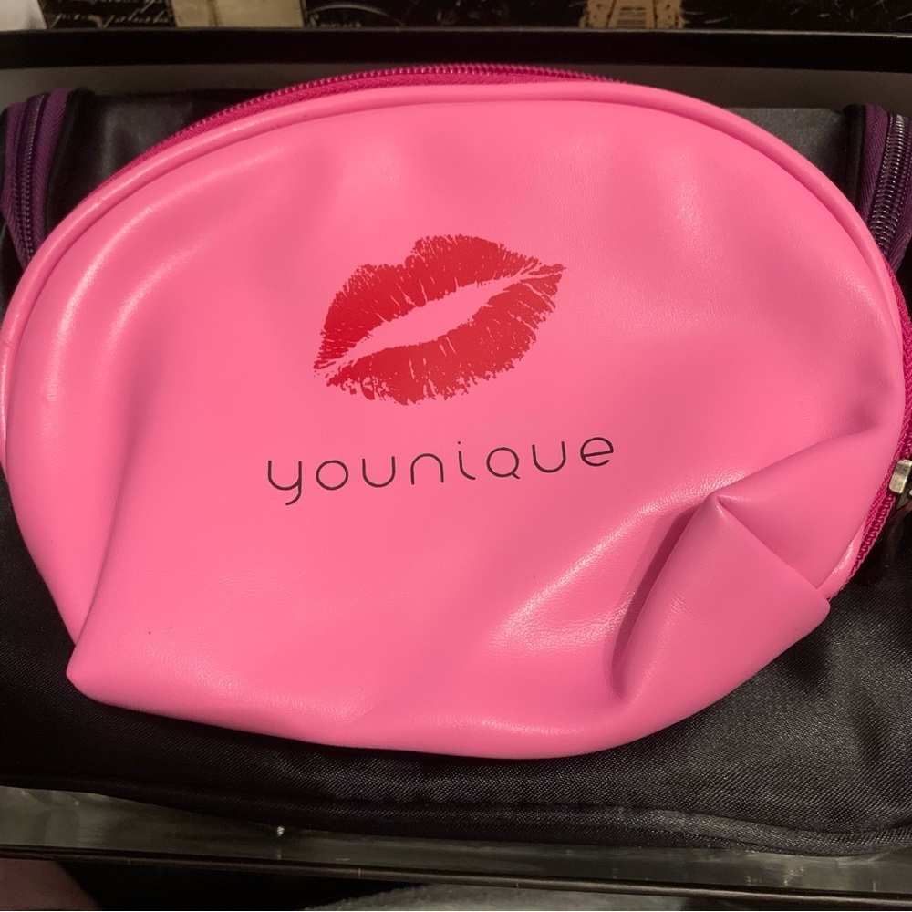 Younique pink makeup bag